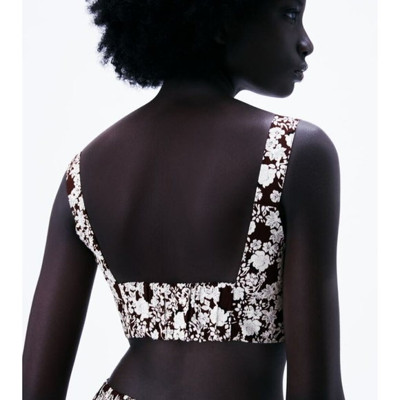 NWTs zara crop buckle top - Picture 2 of 8